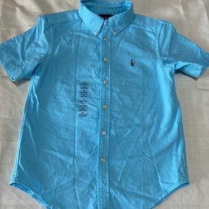 RALPH LAUREN, Boys Short Sleeve Button Down Shirt